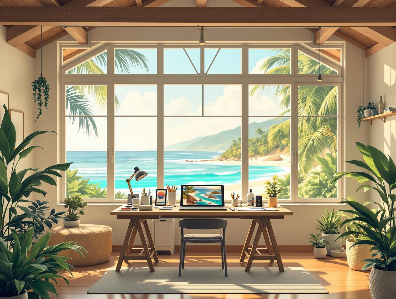 兜兜动漫工作室 - 海岛创作环境
